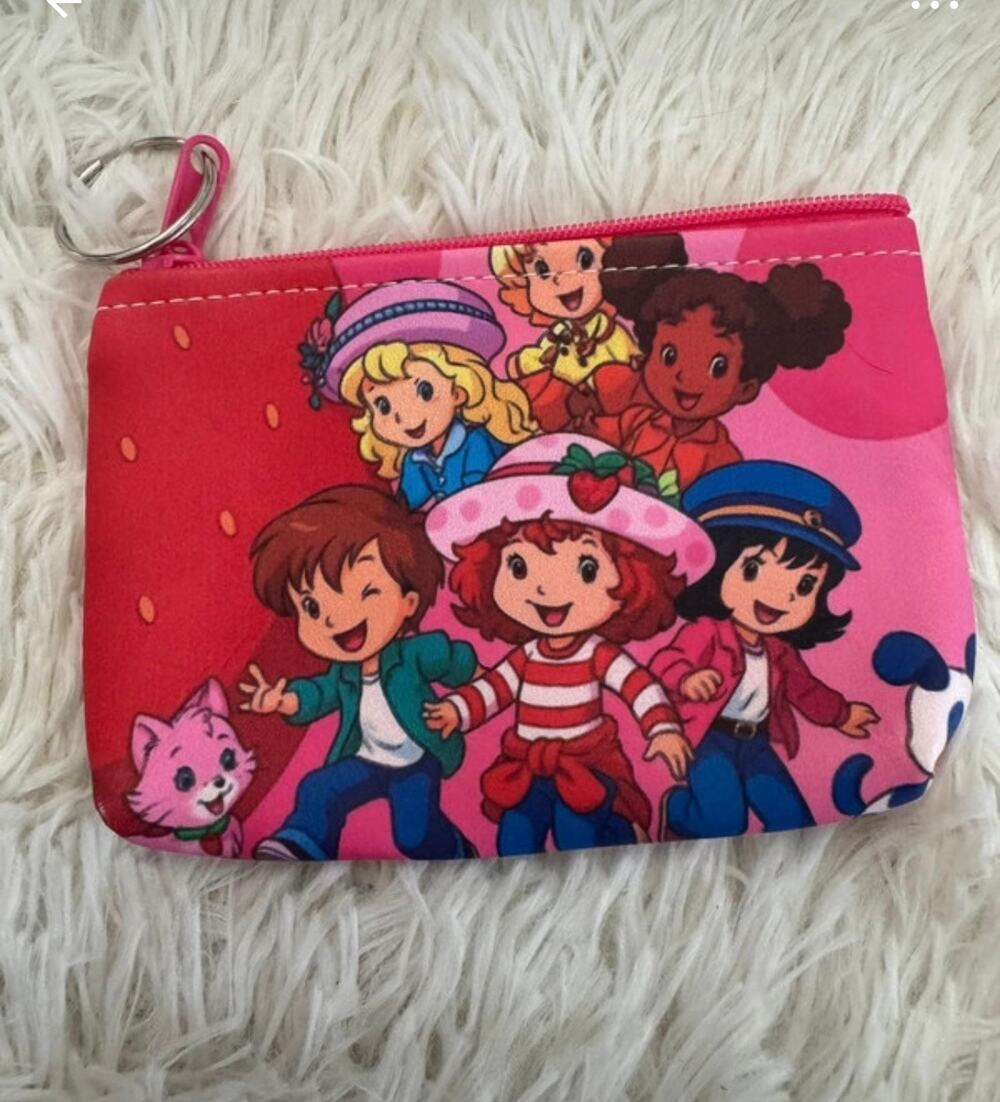 Strawberry shortcake and friends coin purse keychain zipper